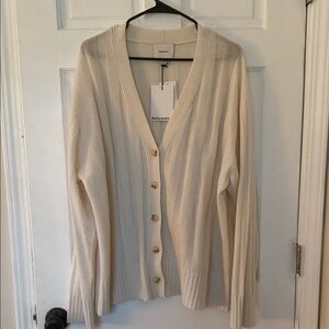 NWT Reformation Ivory Oversized Cardigan